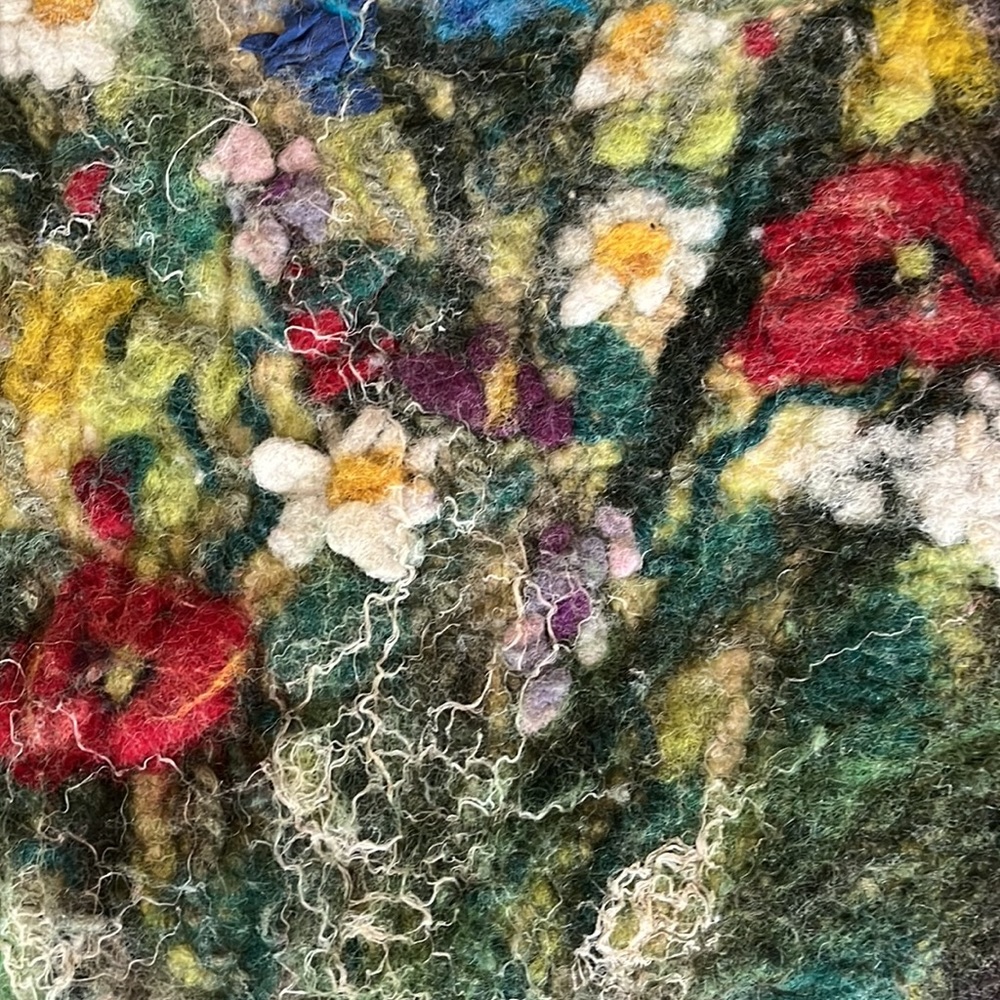 Handmade felted bag / tote / purse - Picture 2 of 5